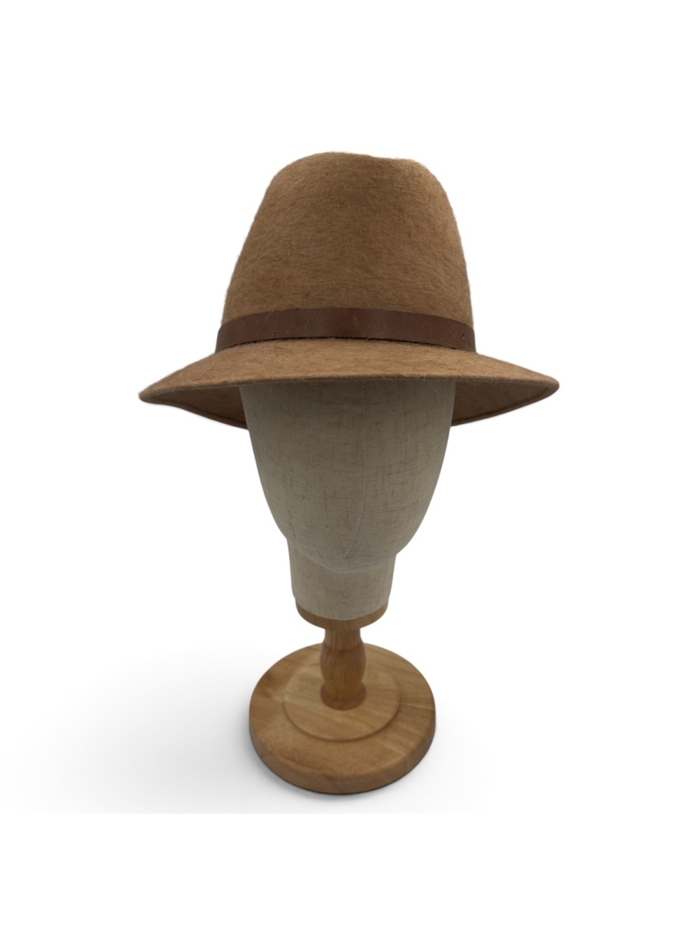 Vintage Barclay KASHMIR Cashmere & Wool Blend Brown Fedora Hat
